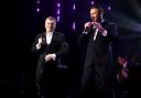 Aled Jones (left) and Russell Watson on stage at the Global Awards in 2020