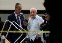 Brazil’s President Luiz Inacio Lula da Silva walks in Planalto Palace after it was stormed by supporters of Brazil’s former president Jair Bolsonaro