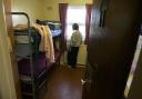 A prisoner in a cell at Cornton Vale, Scotland's only female prison