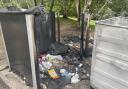 Police Scotland criticised the people responsible for placing a disposable barbecue in the bin