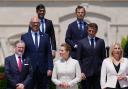 Rishi Sunak pictured with other European leaders at a summit he claimed was about 'tackling illegal migration'