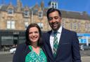 Katy Loudon pictured in Glasgow with First Minister Humza Yousaf