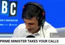 Rishi Sunak took calls from members of the public this morning on LBC