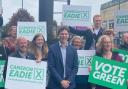 Green activist Cameron Eadie (centre) will be the Scottish Greens' candidate in the Rutherglen and Hamilton West by-election