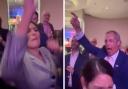Nigel Farage and Priti Patel were spotted singing at the Tory Party conference