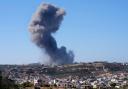 An Israeli air strike on the outskirts of Aita al-Shaab, a Lebanese border village on November 6