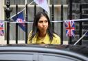 Home Secretary Suella Braverman departs from number 10, following the weekly Cabinet meeting at Downing Street