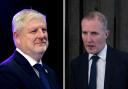 Culture Secretary Angus Robertson (left) stood by his Cabinet colleague Michael Matheson amid a row over his £11,000 iPad bill
