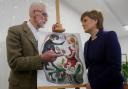 John Byrne helped to design Nicola Sturgeon's Christmas card while she was FM