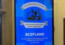 Adverts around the Houses of Parliament call Scottish food 'regional'