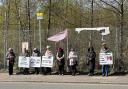 Anti-abortion protesters have begun a new round of harassment outside of a Scottish hospital