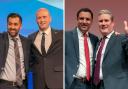 From left: SNP politicians Humza Yousaf and Stephen Flynn, and Labour's Anas Sarwar and Keir Starmer