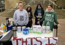 Campaigners set up a stall to redistribute stolen baby formula