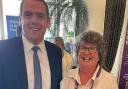 Councillor Gillian Owen with MP and Scottish Tory leader Douglas Ross