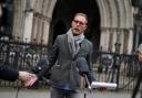 Laurence Fox pictured outside the Royal Courts Of Justice