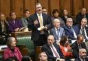 DUP leader Jeffery Donaldson pictured speaking in the House of Commons