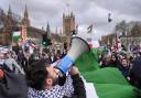 Pro-Palestine protesters marched through London
