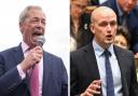 Reform UK leader Nigel Farage (left) and SNP Westminster group leader Stephen Flynn