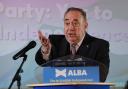 Former first minister Alex Salmond speaking at Alba's General Election campaign launch