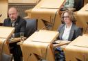 Greens co-leaders Patrick Harvie and Lorna Slater pictured in the Scottish Parliament