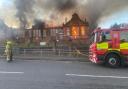 Residents have been urged to stay inside as emergency services tackle the fire