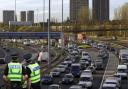 The M8 has been closed due to a 'police incident'