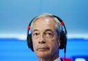 Reform UK leader Nigel Farage during LBC's, Nick Ferrari at Breakfast show at Global in Leicester Square, London