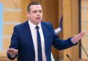 Scottish Conservative leader Douglas Ross during a debate in Holyrood