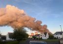 Residents have been urged to stay indoors as crews continue to tackle the blaze
