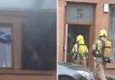 Fire crews raced to a property in Uddingston on Wednesday morning