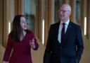 Deputy First Minister Kate Forbes and First Minister John Swinney photographed at Holyrood
