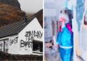 A video shows a man exploring the abandoned Allt-Na-Reigh cottage, which is the former home of Jimmy Savile