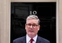 Keir Starmer pictured outside No 10 Downing Street
