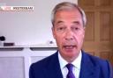 Nigel Farage was interviewed by the BBC after Donald Trump has shots fired at him at a rally