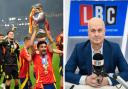 Iain Dale had a dig at Spain's players for not singing their anthem, but it's tricky when there aren't any words to it