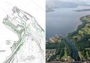 A view of the proposed site for part of the Flamingo Land Loch Lomond development, and a part of the proposed plans