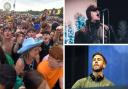 Clockwise from top right: Liam Gallagher, Calvin Harris, and the crowd at TRNSMT festival
