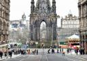 One lane was closed by the Scott Monument for three hours after the police chase