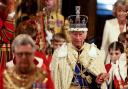 King Charles III, wearing the Imperial State Crown and the Robe of State, during the State Opening of Parliament, in the House of Lords at the Palace of Westminster in London. Picture date: Wednesday July 17, 2024. PA Photo. See PA story POLITICS Speech.