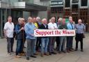 Veteran strikers outside the Scottish Parliament in 2022