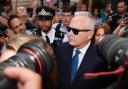 Former BBC broadcaster Huw Edwards leaves Westminster Magistrates' Court, London, where he pleaded guilty to three counts of making indecent images of children.