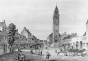 Irvine High Street pictured around 1750