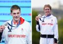 Duncan Scott (left) and Beth Potter (right) were among the Scottish athletes to pick up medals in Paris