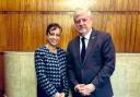 Angus Robertson pictured with Israeli deputy ambassador Daniela Grudsky Ekstein