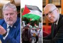 Culture Secretary Angus Robertson (left) and First Minister John Swinney have faced criticism after a meeting with an Israeli diplomat