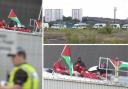 Pro-Palestine protesters have been jailed after a demonstration at a factory in Glasgow