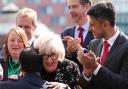 Patricia Ferguson and Zubir Ahmed pictured celebrating Labour's election win in Glasgow