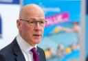 First Minister John Swinney photographed in Edinburgh's St Augustine's RC High School on August 29