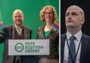 SNP Westminster leader Stephen Flynn (right) and Scottish Green co-leader Patrick Harvie and Lorna Slater