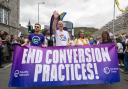 Scottish First Minister John Swinney during the annual Pride parade in Edinburgh